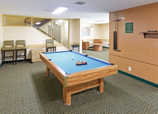 Game Room at Hillsborough Apartments, Roseville, MN