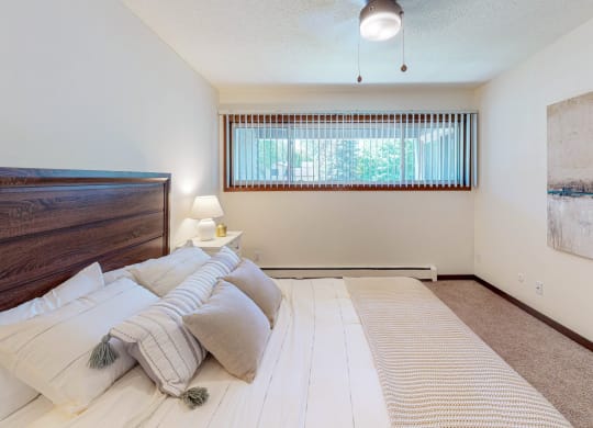 Large bedrooms  at Hillsborough Apartments, MN