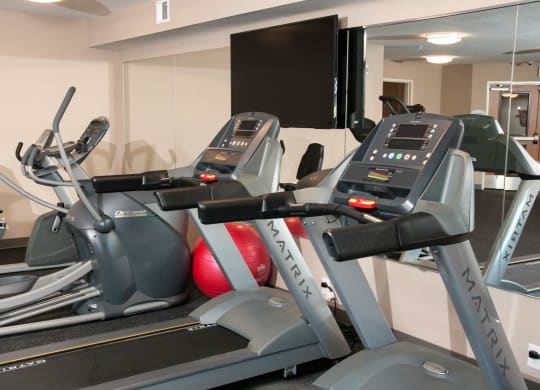 Fitness studio in Carver MN Apartment Building with Cardio Equipment