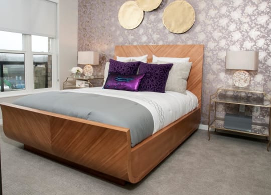 Beige Carpet in Master Bedroom at Residences at 1700, Minnesota