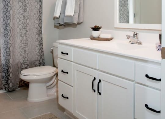 Specious Bathrooms with White Cabinets at Residences at 1700, Minnetonka, MN 55305