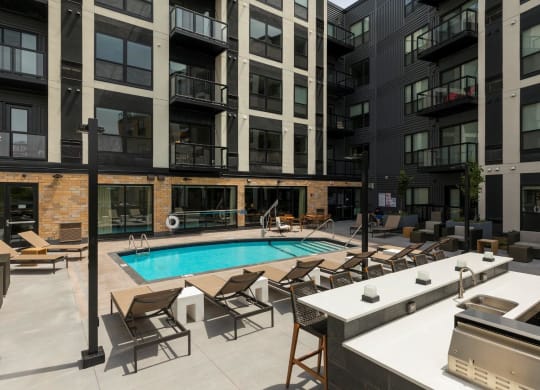 Poolside Entertainment Bar at Residences at 1700, Minnesota