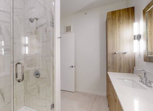 Bathroom at One West Drive Apartments, Excelsior