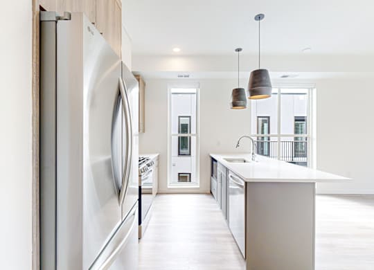 A modern kitchen  at One West Drive Apartments, Excelsior, 55331