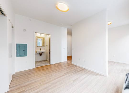 Wooden floor at One West Drive Apartments, Excelsior, MN