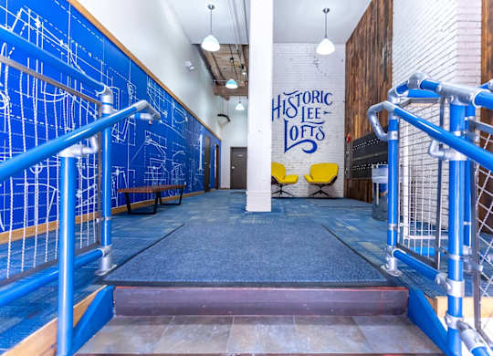 Lobby at Lee Lofts, Minnesota