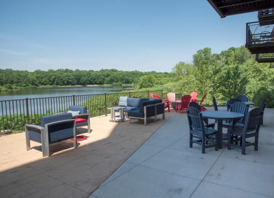Patio Seating at Lake Jonathan Flats, Minnesota