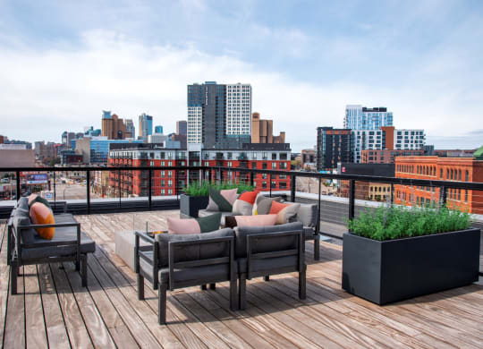 Rooftop Lounge at 700 Central Apartments, Minneapolis, MN
