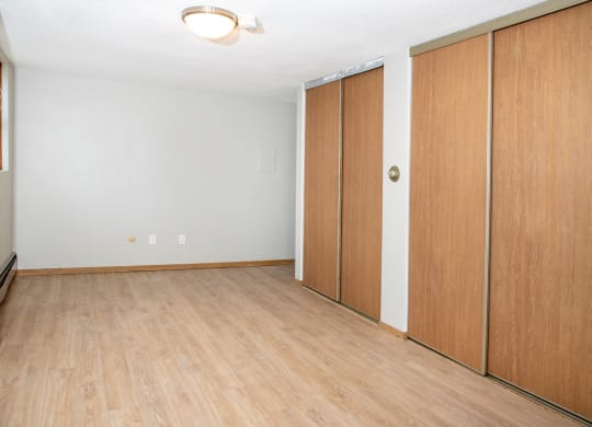 Updated lighting and wood-look luxury vinyl plank