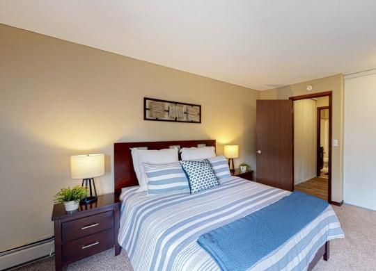 Bedroom Interior at Shoreview Grand, Shoreview, 55126