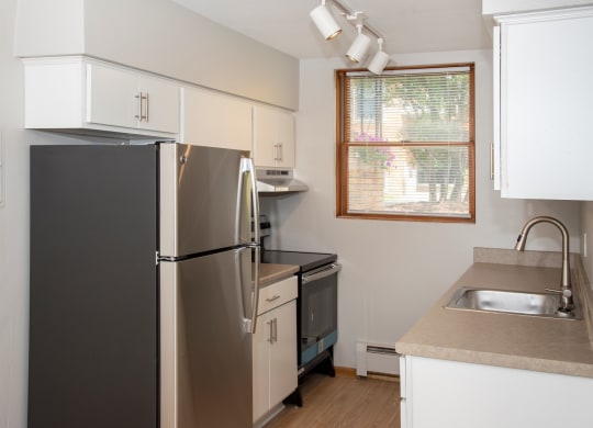 kitchen with window for added natural light