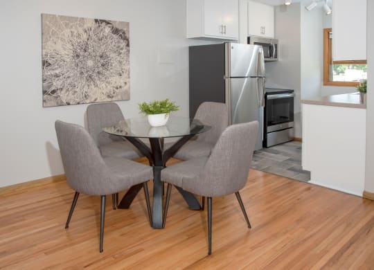 dining and kitchen