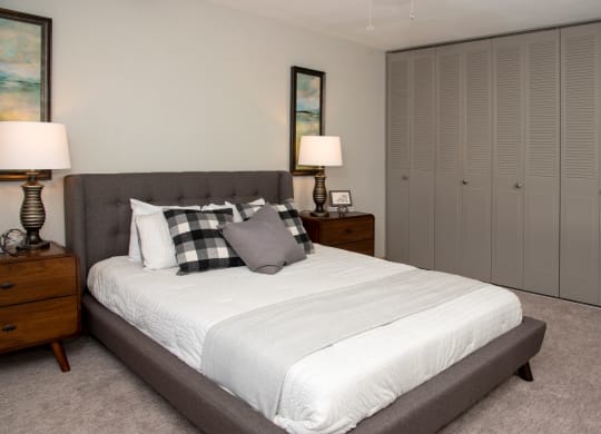 tons of closet space in bedroom