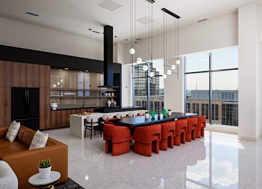 Community Room at Stella St. Paul Apartments, St. Paul