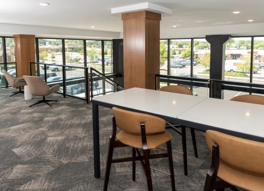 Loft Lounge Area at The Exchange Apartments, New Brighton, MN