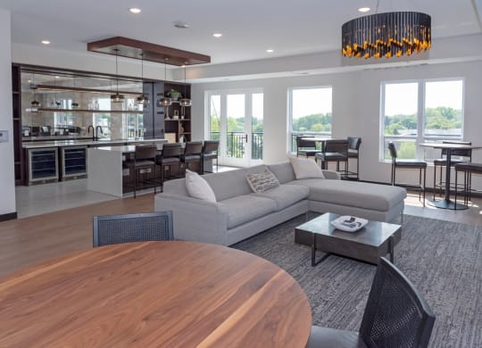 Clubhouse With Kitchen at The Exchange Apartments, Minnesota