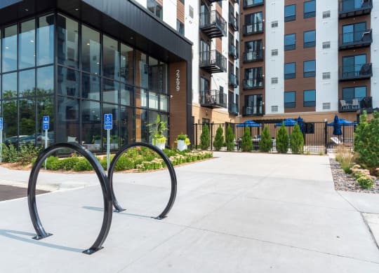 Bike Rack at The Exchange Apartments, New Brighton, MN 55112