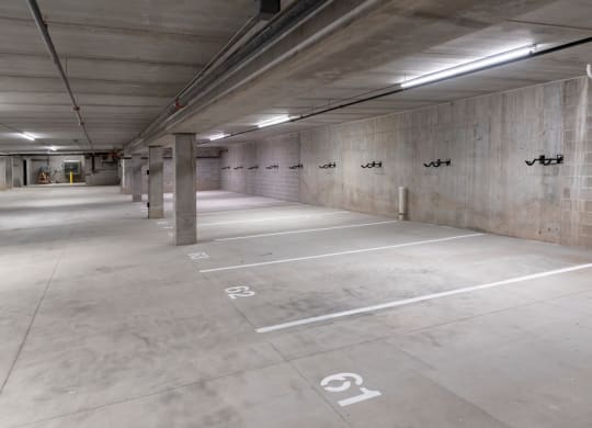 Parking Garage at The Exchange Apartments, New Brighton, 55112