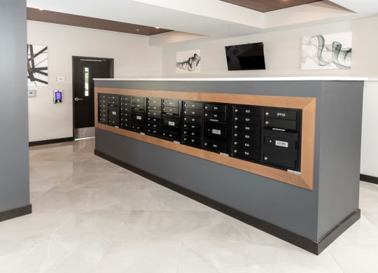 Mail Room at The Exchange Apartments, New Brighton
