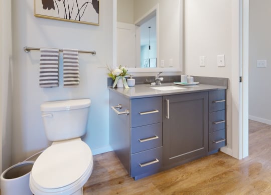 Modern Bathroom at The Exchange Apartments, Minnesota, 55112