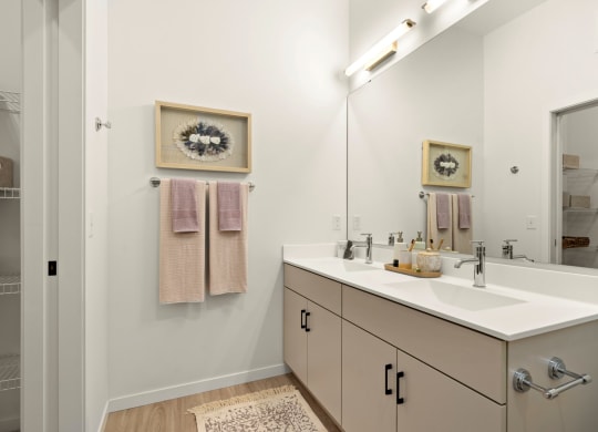 Luxurious Bathrooms at The Hill Apartments, Saint Paul, Minnesota