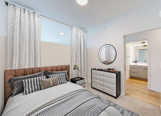 Bedroom Interior at The Mason, Minnesota, 55114