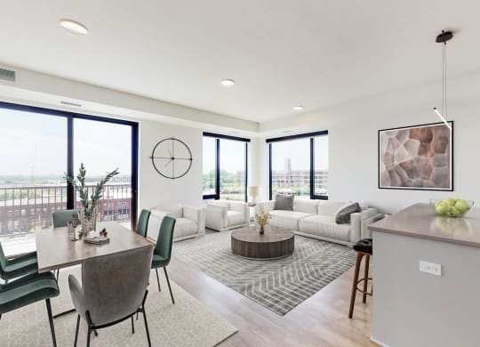 Dining And Living Area at The Mason, St. Paul, 55114