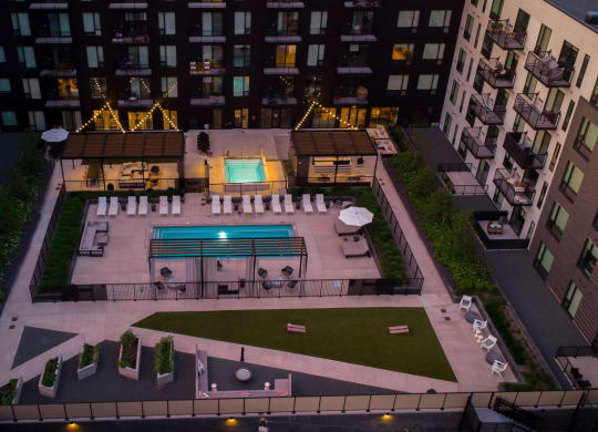 Drone Pool View at The Mason, Minnesota, 55114