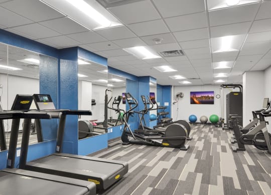 the gym at the tower at third