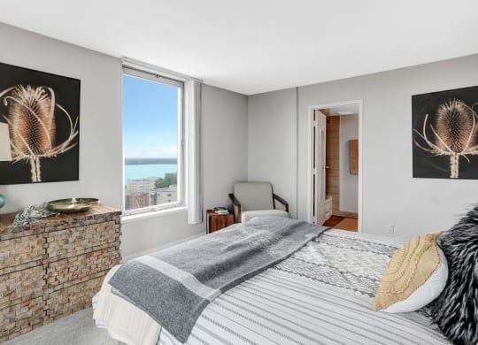 Bedroom With Balcony at The Original at West Lake Quarter, Minnesota, 55416