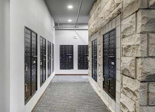 a view of the mail room at the bullitt center
