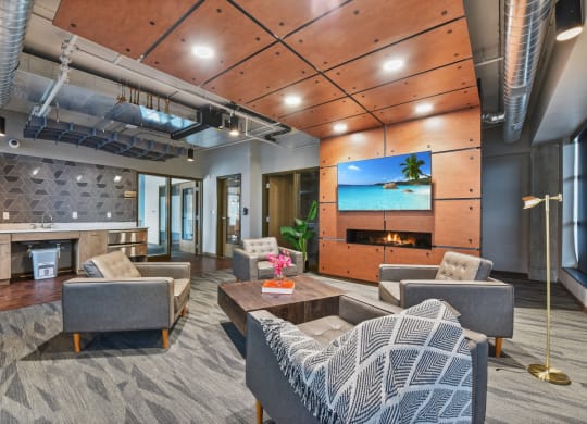 a large living room with couches and a coffee table