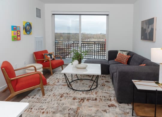 Modern Living Room at Tyler Street Stacks, Minneapolis, MN