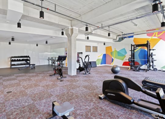 Gym at Tyler Street Stacks, Minneapolis Minnesota