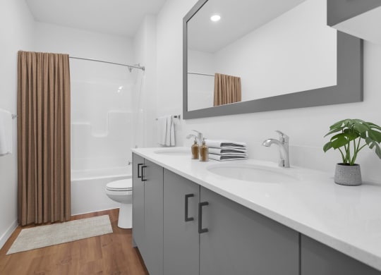 Bathroom With Bathtub at Tyler Street Stacks, Minneapolis