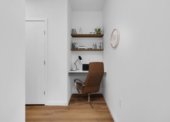 Home Office Setup at Tyler Street Stacks, Minnesota