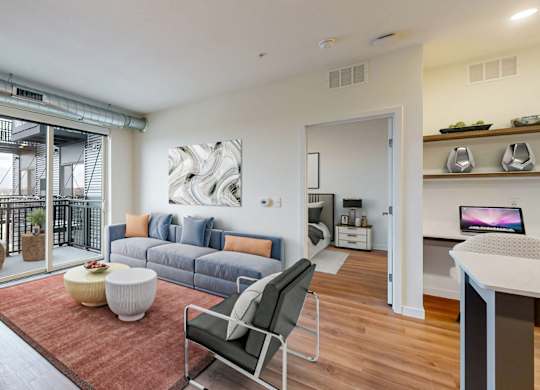 Living Room Interior at Tyler Street Stacks, Minnesota, 55413