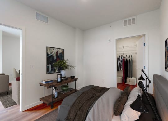 Bedroom With Closet at Tyler Street Stacks, Minnesota