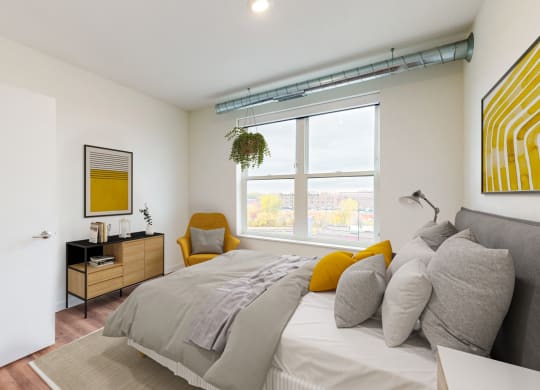 Spacious Bedroom With Comfortable Bed at Tyler Street Stacks, Minneapolis, 55413