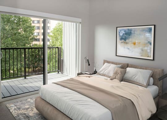 nordic studio floor plan, bedroom areaat Urban Park I and II Apartments, Minnesota, 55426