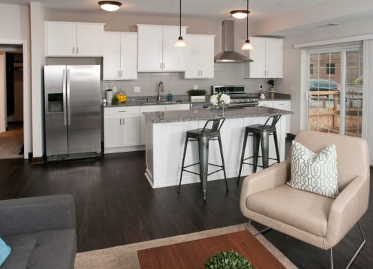 Double Refrigerator Doors at Victoria Flats, Victoria, 55386