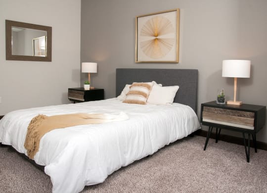 Lavish Bedroom at Victoria Flats, Victoria, Minnesota
