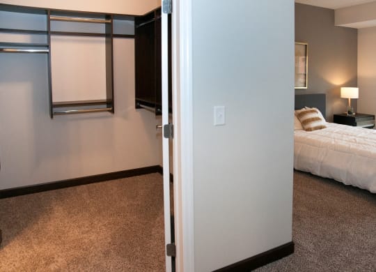 Spacious Bedroom With Closet at Victoria Flats, Victoria, Minnesota