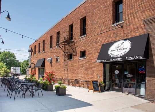 Rubys Roost_patio at Victoria Flats, Victoria, Minnesota