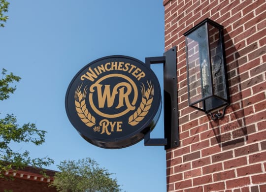 Winchester Rye exterior signage in Victoria, MN
