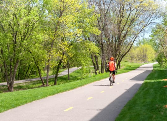 Bike Riding Trails at Victoria Flats, Victoria, Minnesota