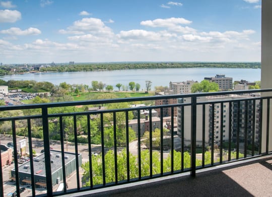 Private Master Bedroom Balcony at Calhoun Towers, Minneapolis
