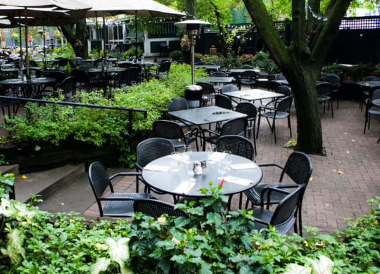 W.A. Frost & Co. Patio at The Hill Apartments, Saint Paul