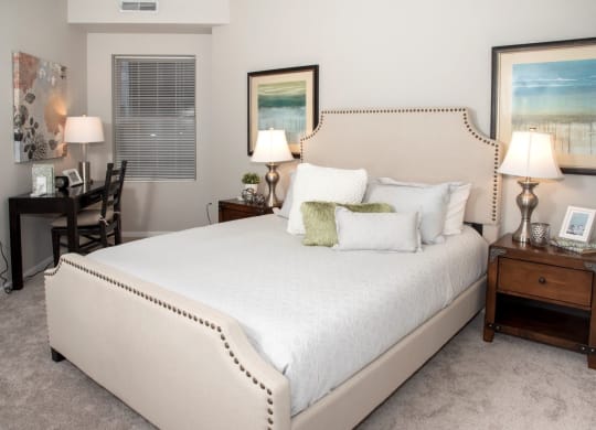 Bedroom 2, spacious with queen bed and desk