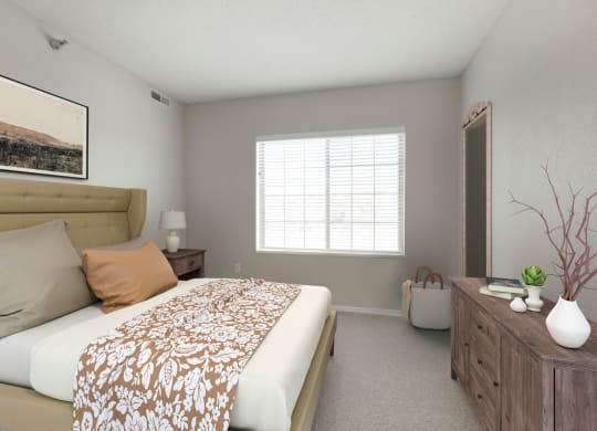 Classic Bedroom at Waterstone Place in Minnetonka, MN